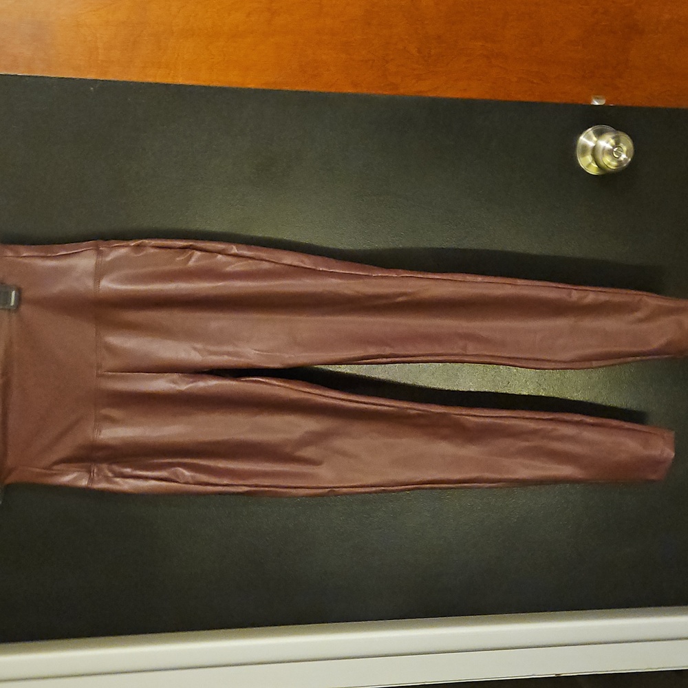 Zenana Outfitters Chocolate Faux Leather Pants